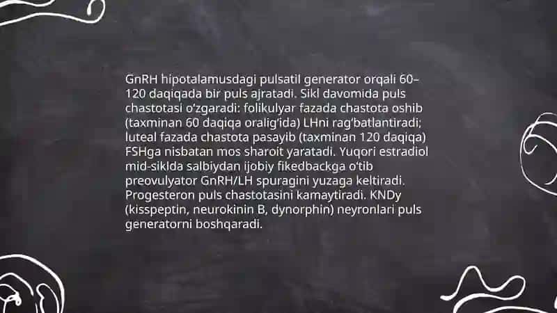 Jinsiy siklning gormonal boshqariluv mexanizmi 4
