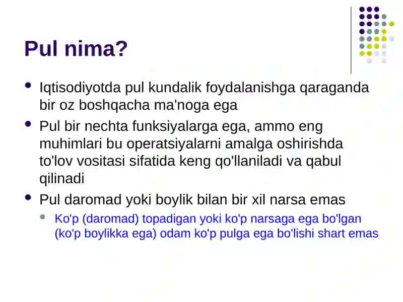 Pul va makroiqtisodiyot 4
