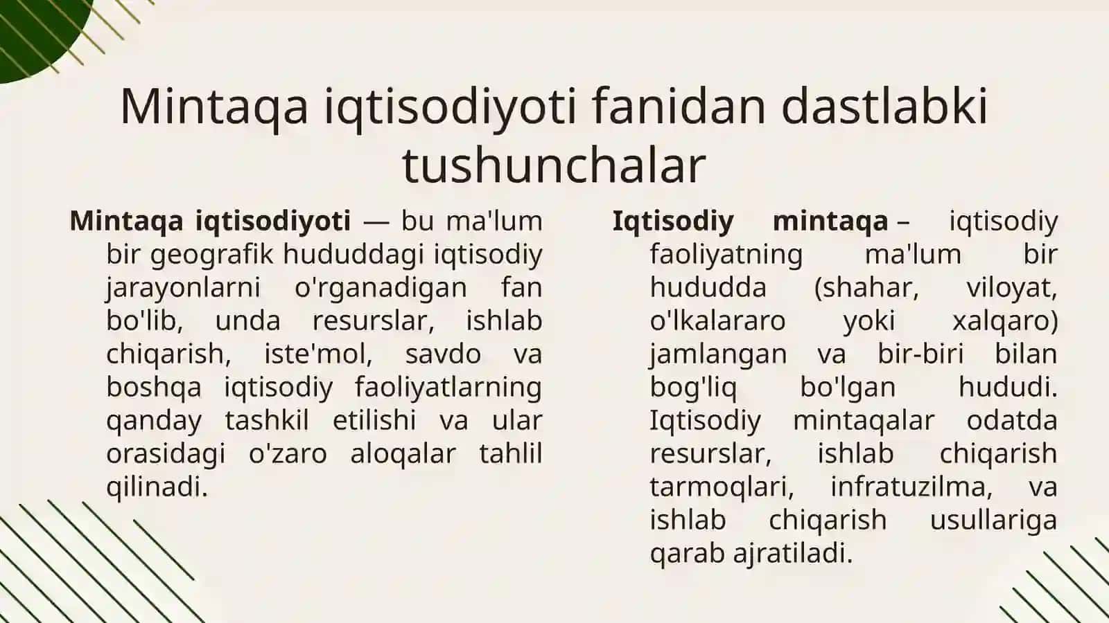 Mintaqaviy iqtisodiyot fanining mohiyati va vazifalari 4