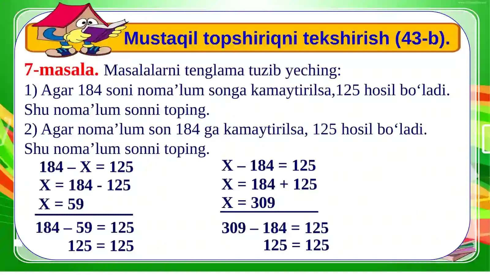 Tenglamalar 4