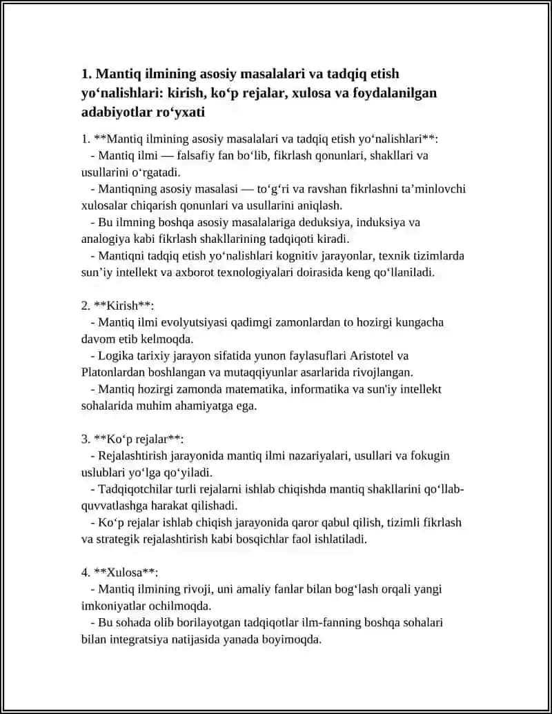 Mantiq ilmining asosiy masalalari va tadqiq etish yo‘nalishlari 4