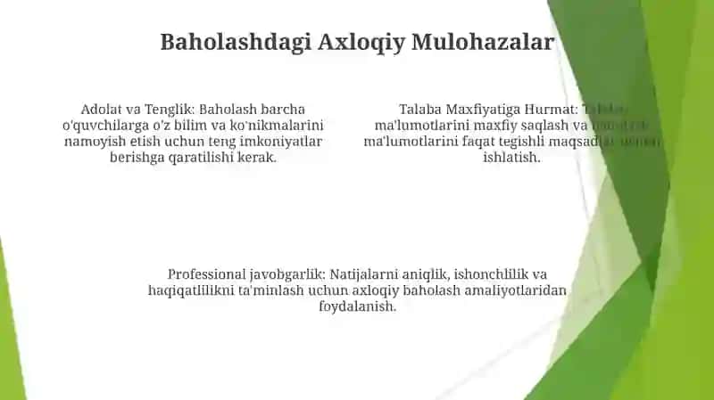 Tashxis etishning o'quv muhitlariga ta'siri va undagi muammolar 4