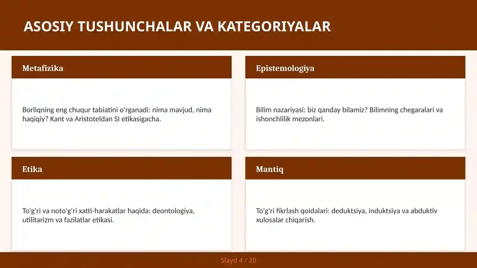 ESTETIKA: GO'ZALLIK FALSAFASI 4