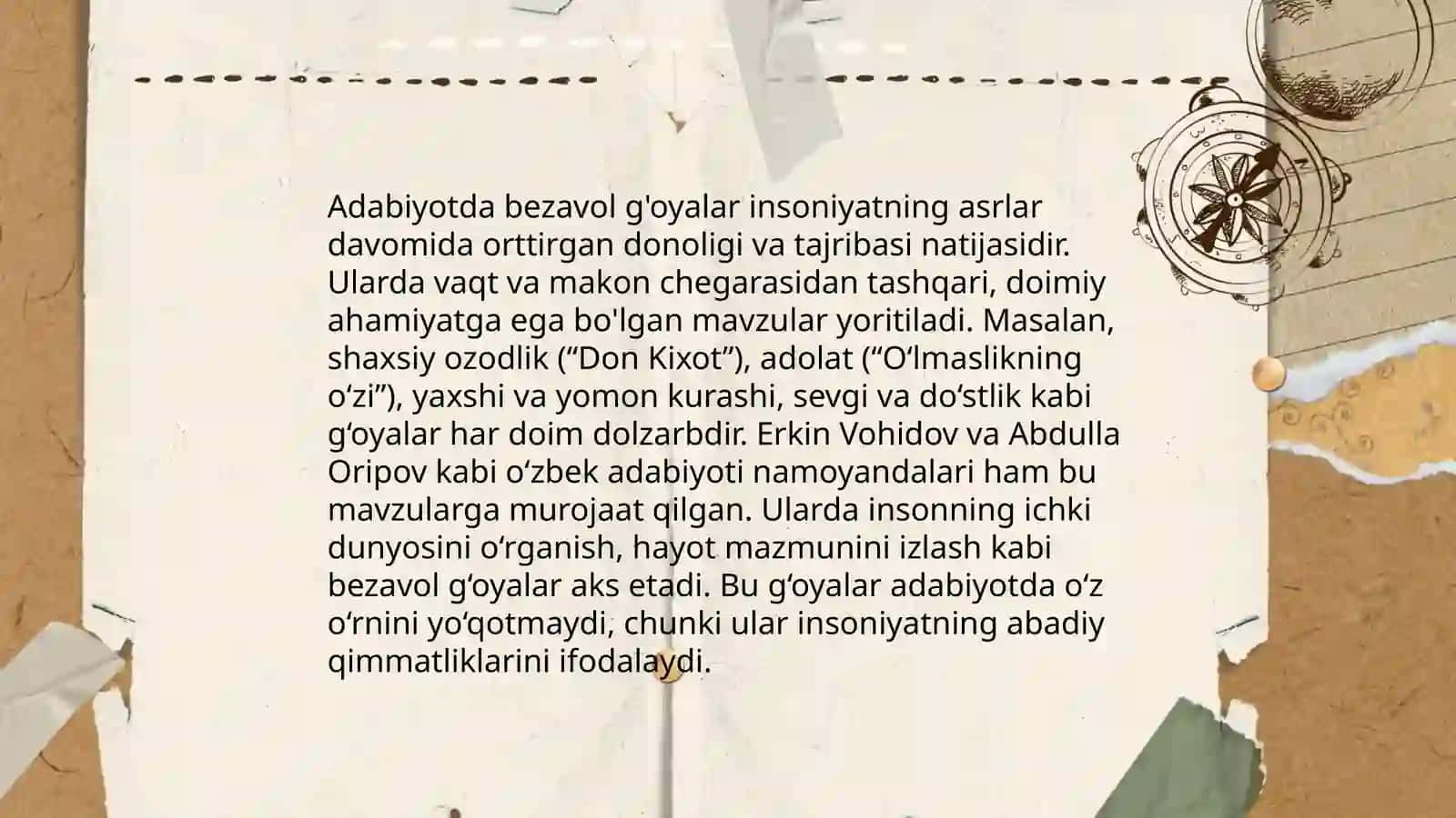 Badiiylik bezavol yangilik asar 4
