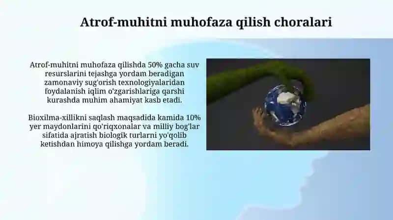 Ekologiya. Odam va biosfera. Odam ekalogik adaptiv tiplar. 4