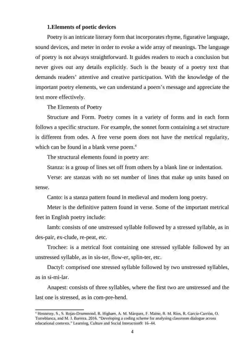 THERME: POETIC DETAILS IN THE LITERARY TEXT 4