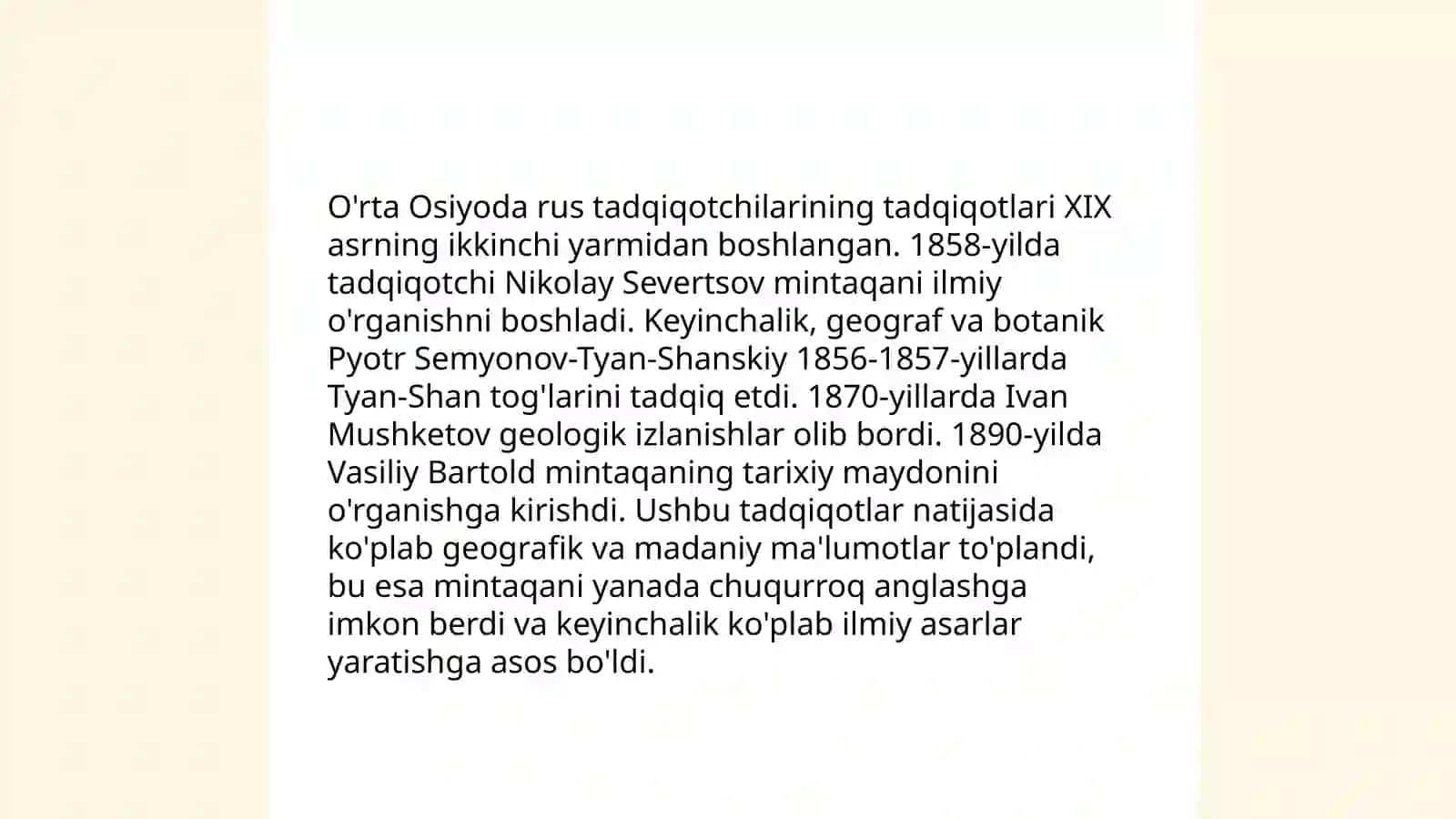 Rus sayyohlarining O'rta Osiyoni o'rganish tarixi 4