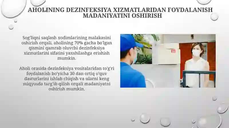 Aholi orasida dezenfejsiya xuzmatini tashkillashtirish 4