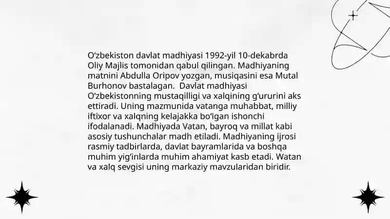 O'quvchilarga fuqorolik tarbiyasini berish jarayonida davlat ramzlari madhiya gerbi bayroqdan foydalanish 4