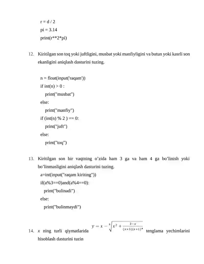 Iqtisodiyotda dasturlash 4