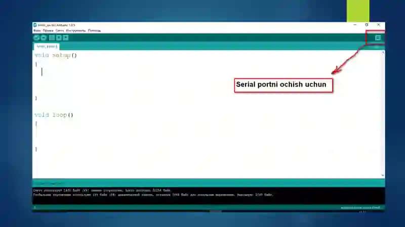 Serial funksiya va monitor port bilan ishlash 4
