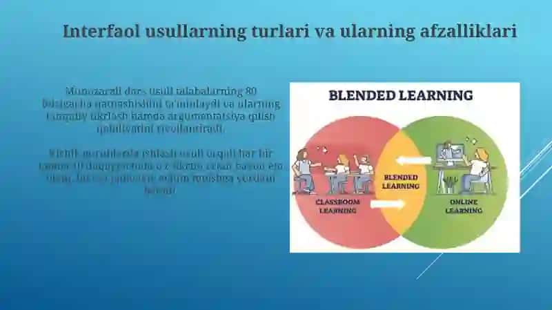 Ta'limning interfaol usullari va darsoʻt ishtehnalogiyalari 4