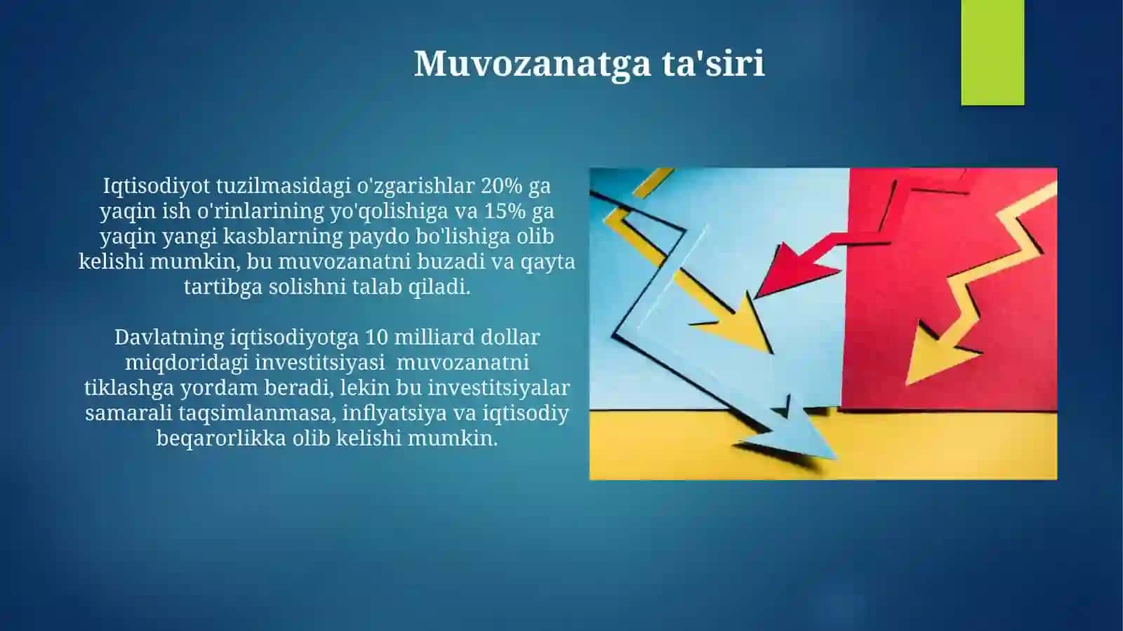 Iqtisodiyotdagi tarkibiy oʼzgarishlar va uning iqtisodiy muvozanatga taʼsiri 4