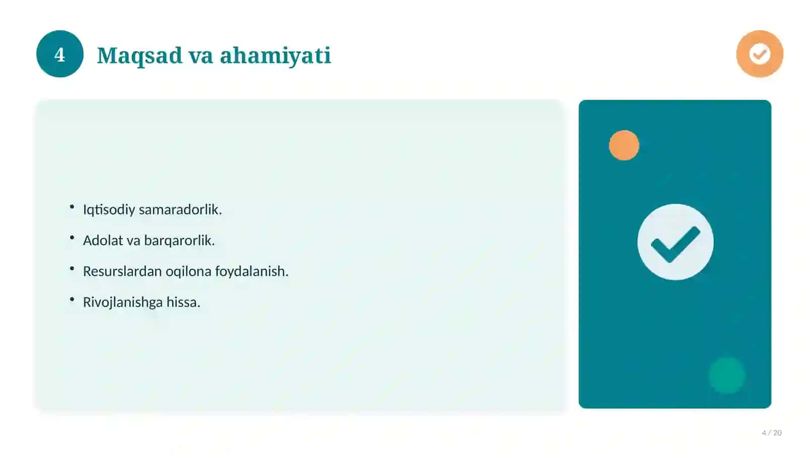 Iqtisodiy bilim asoslari fanidan 7-sinf: amaliy mashg'ulot ishlanmasi 4