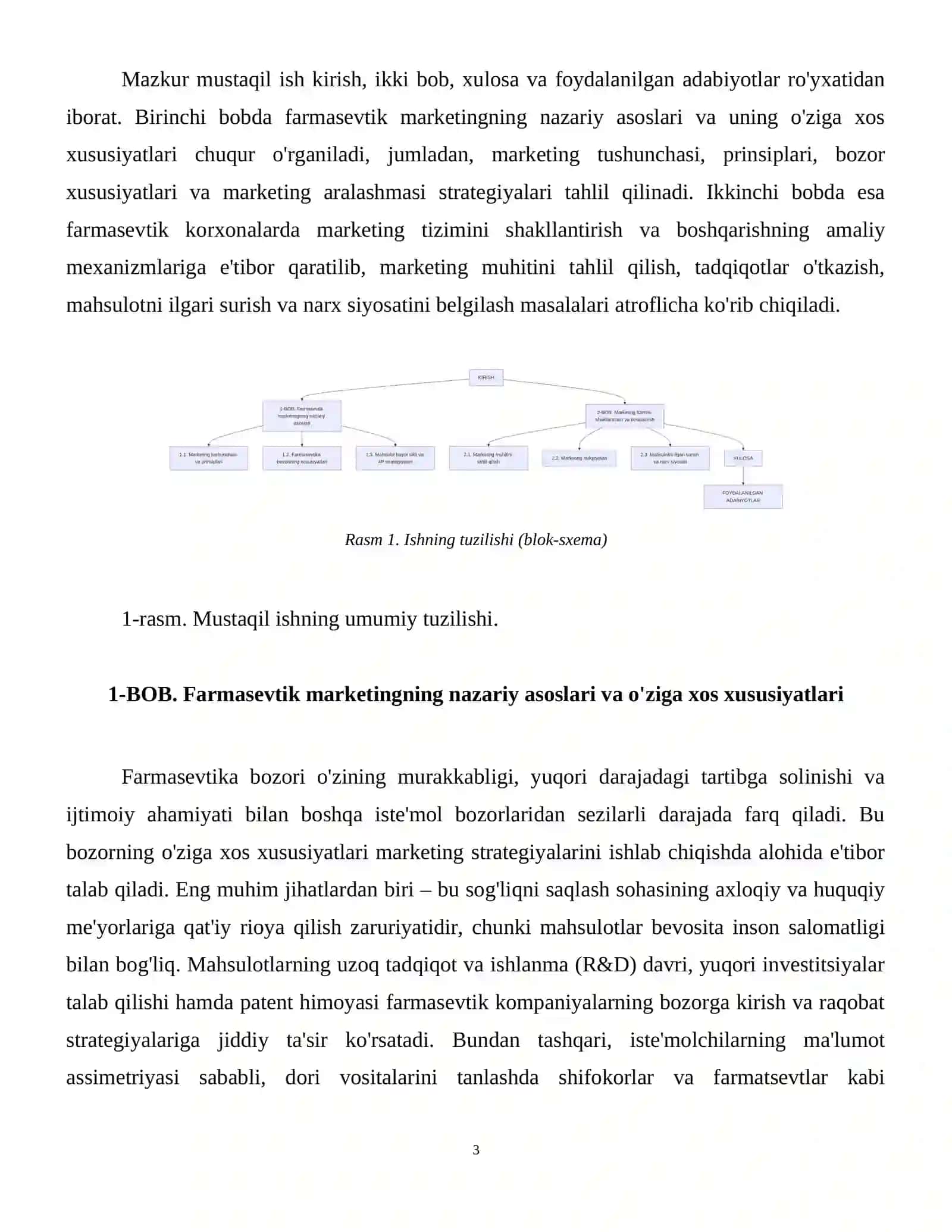 Farmasevtik korxonalarida marketing tizimini tashkil etish 4