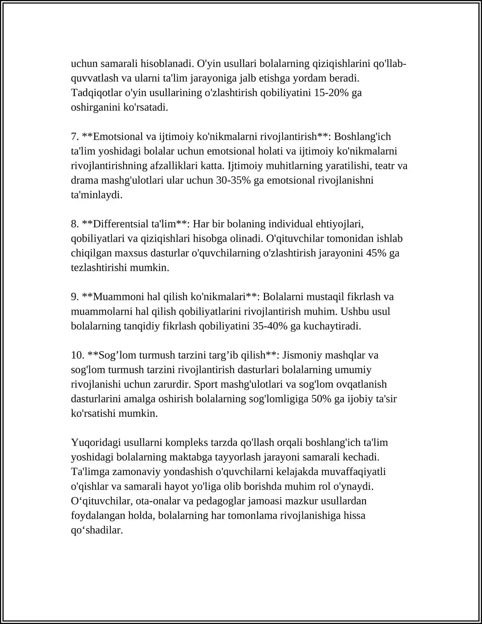 BOLALARNI MAKTAB TAʼLIMIGA TAYYORLASH VA METODLARI 4