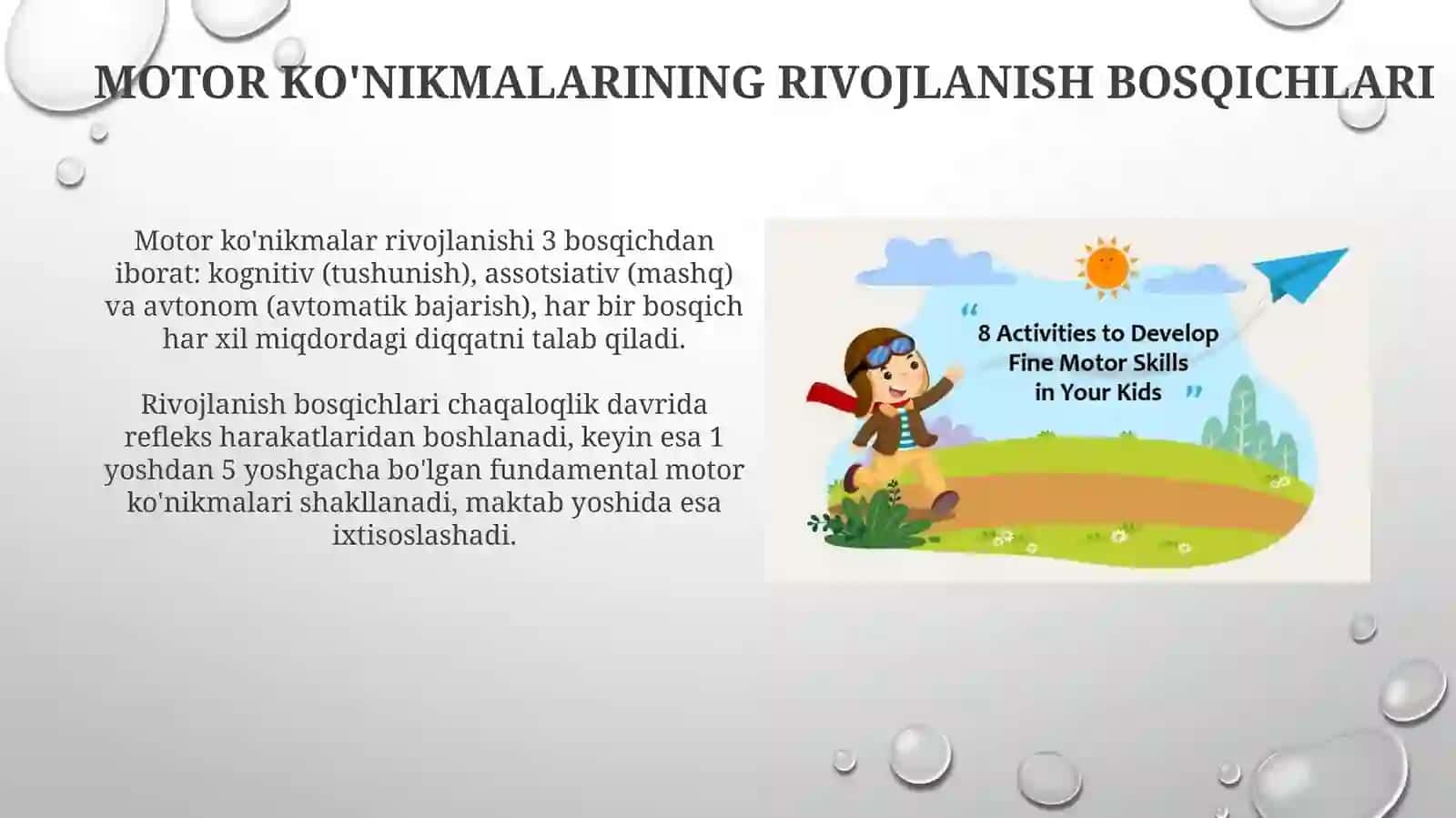 Motor ko'nikmalari: Ta'rif va turlari 4