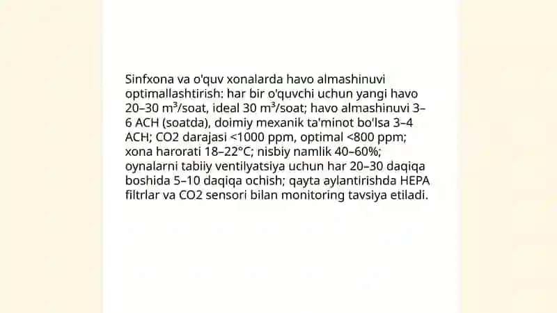 Tashkillashtirilgan bolalar jamoalarida oilaviy shifokor ishining gigiyenik jihatlari (maktab, litsey, kollej) 4