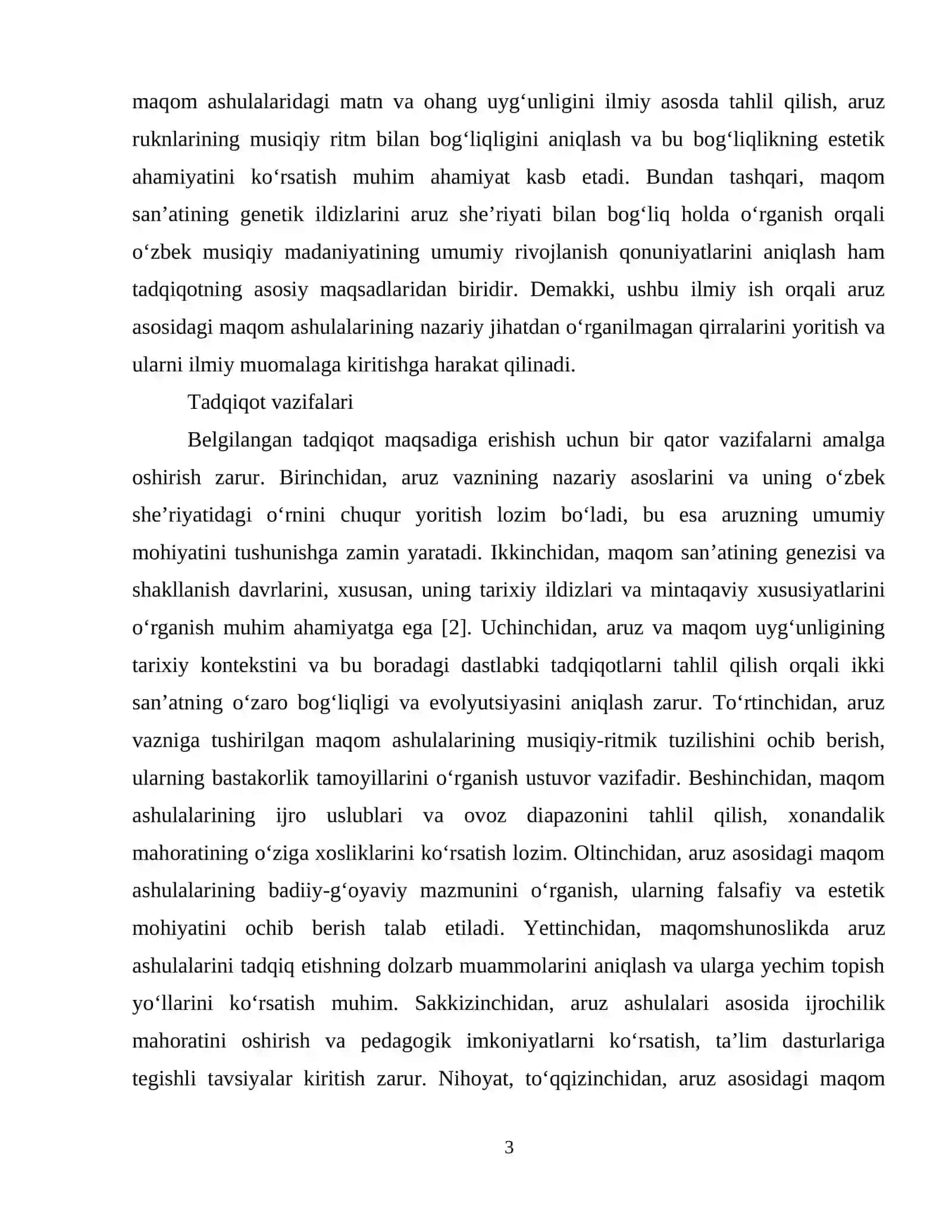 Oʻzbek maqomlarida aruz tizimi asosida yaratilgan ashulalar 4