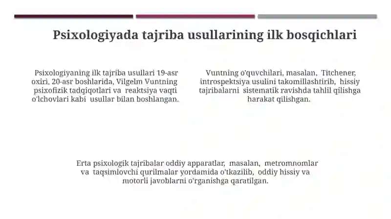 Psixologiyada eksprimental metodlar tarixi 4