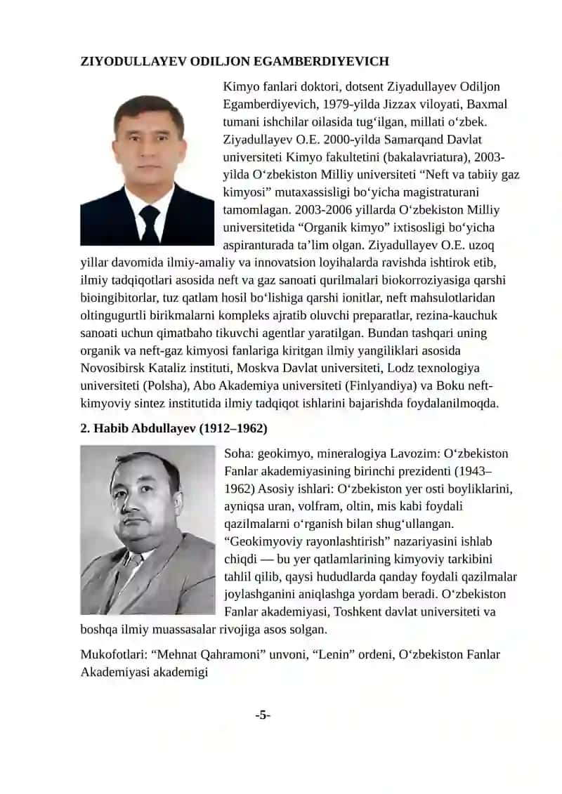 Kimyo fanining sanoat va xalq xo‘jaligi rivojidagi ahamiyati 4
