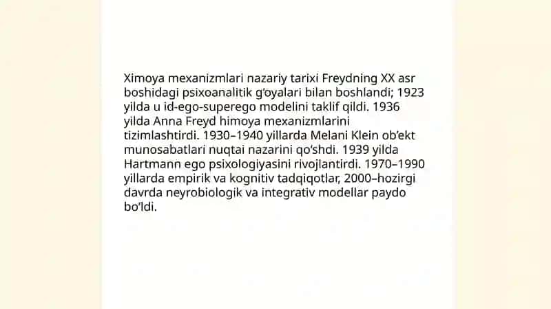 Shaxsning himoya mexanizmlari 4