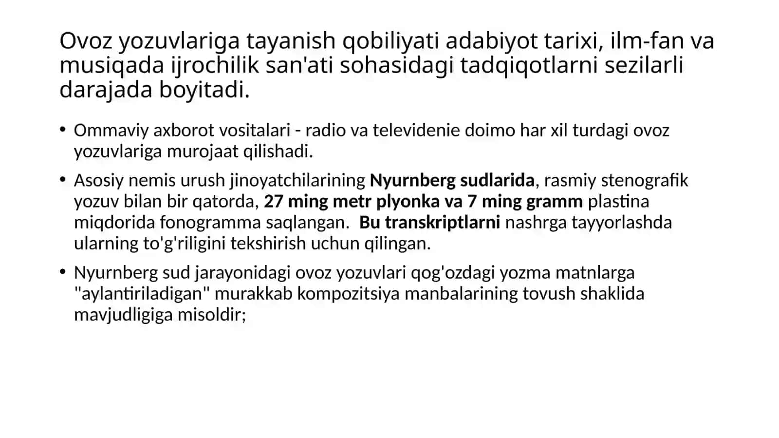 O‘zbekiston Respublikasi kino, surat va ovozli hujjatlar va ilmiy- texnikaviy va tibbiyot hujjatlari davlat arxivlari 4