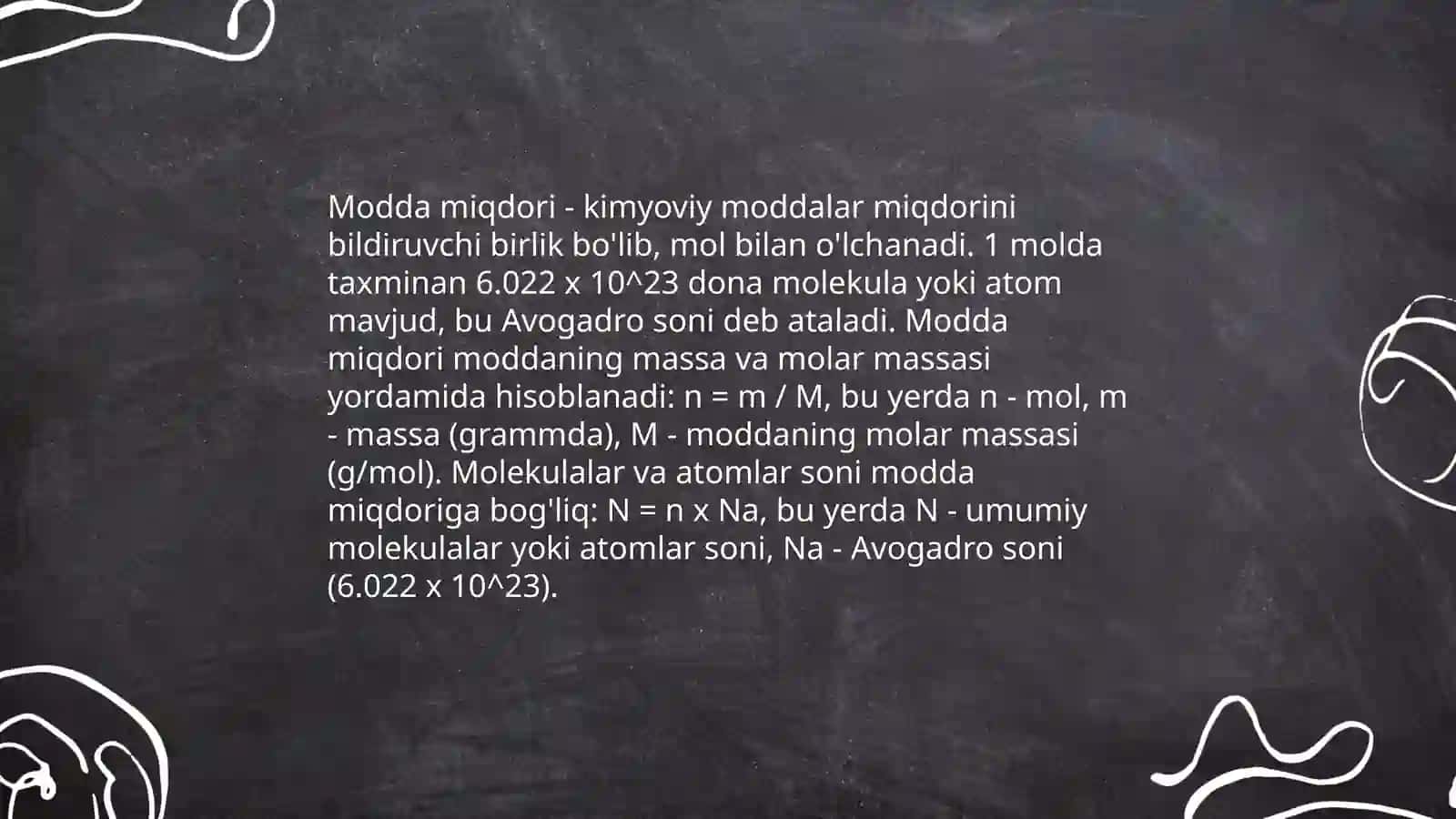 Modda miqdorini o'lchash usullari 4
