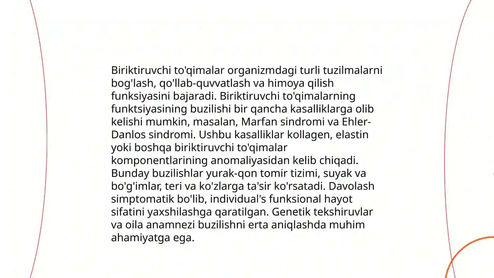Kóp hujayrali organizm tóqimalari (epiteliy,biriktiruvchi,muskul va nerv) munosabatlarining buzilishi oqibatlari va bu jarayonda ekologik omillarning róli 4