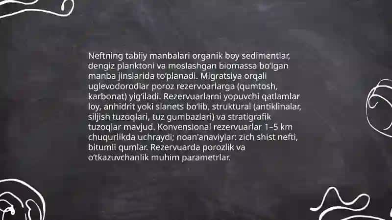 Uglevodorodlarning tabiiy manbalari 4