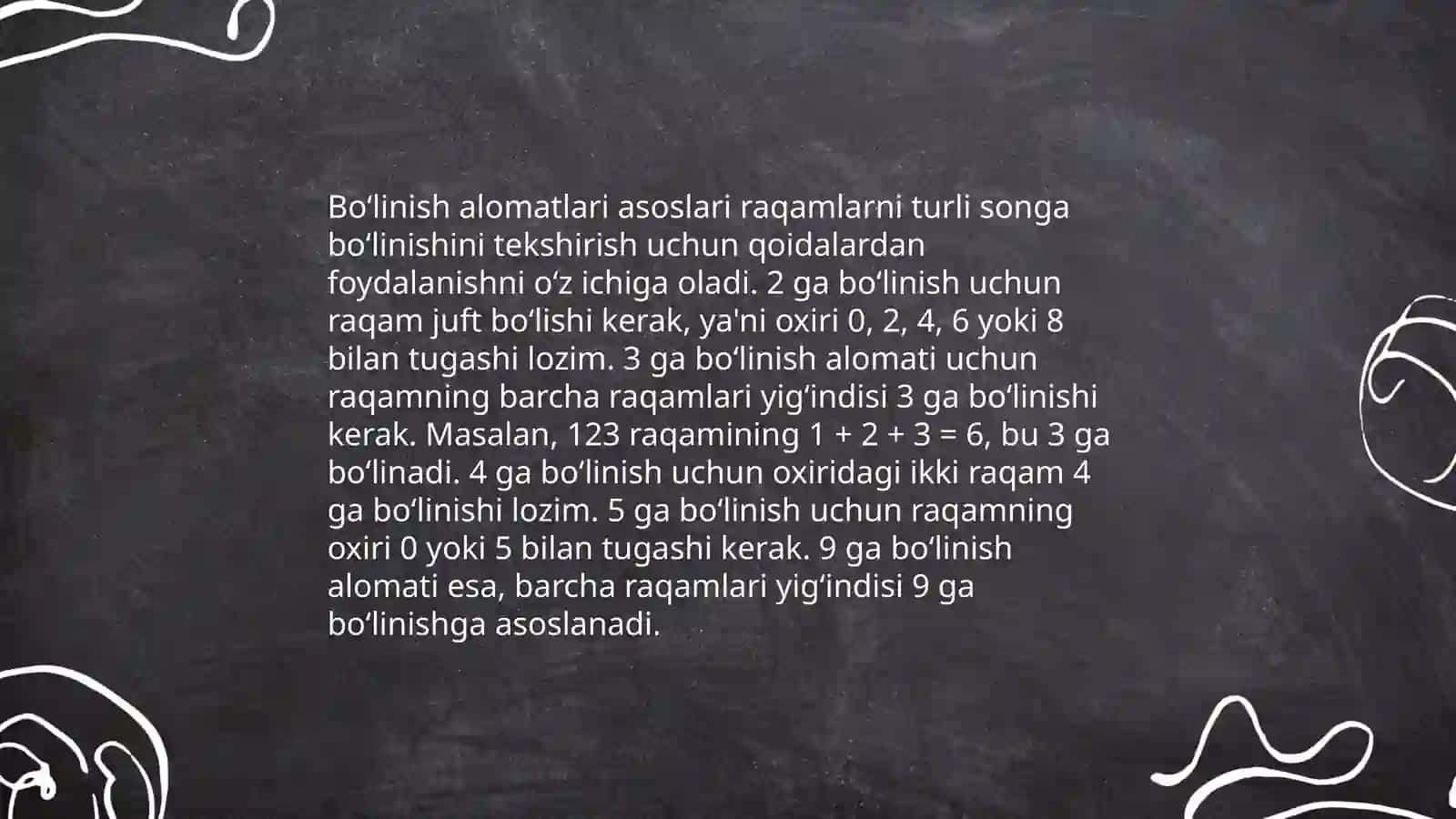 Boʻlinish alomatlari. Yevklid va Erotosfen hayoti va ijodi haqida malumot 4