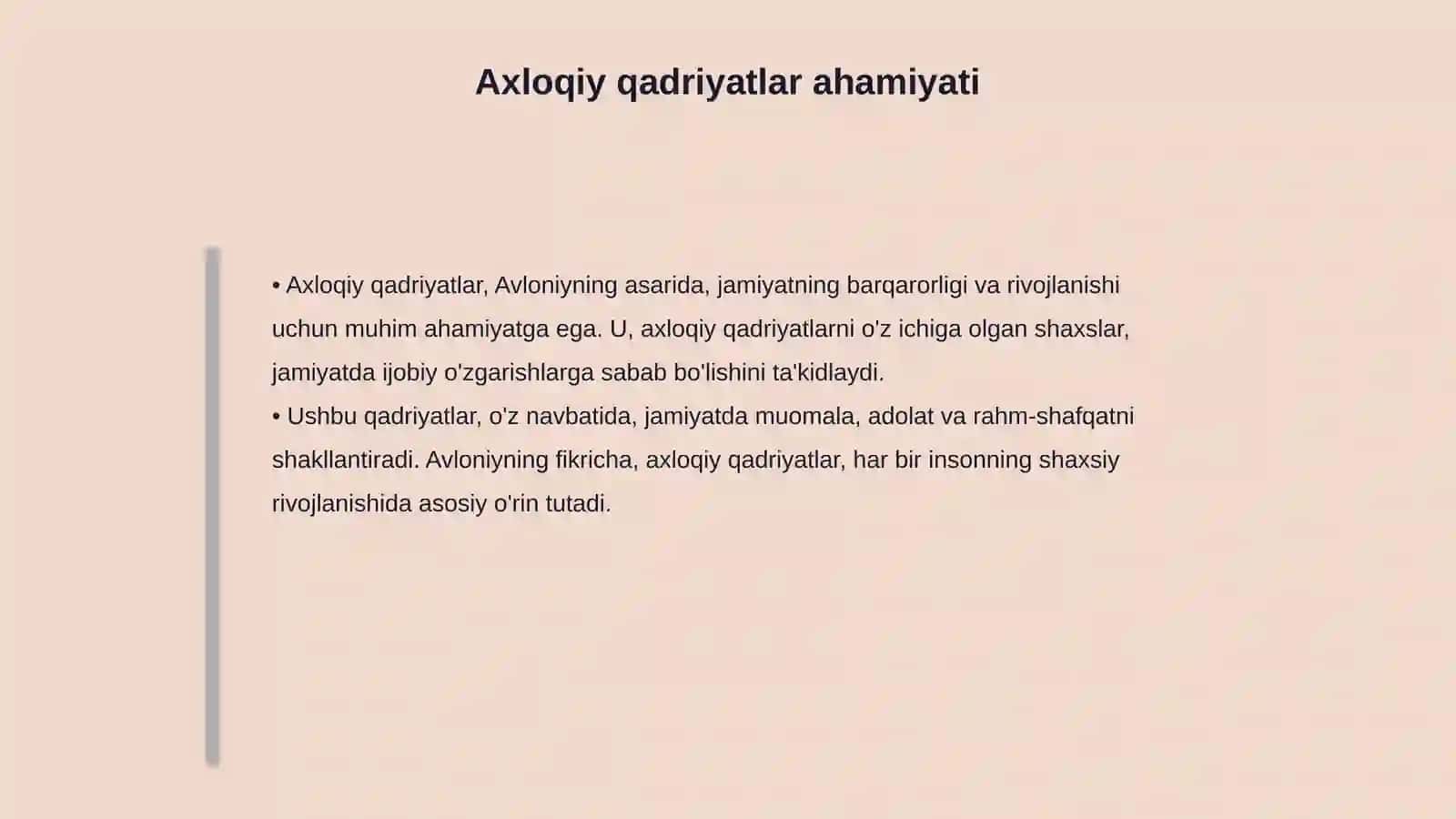 A.Avloniyning,, Turkiy Guliston yoxud axloq ʼʼasarida maʼnaviy -axloqiy tarbiya masalalari 4