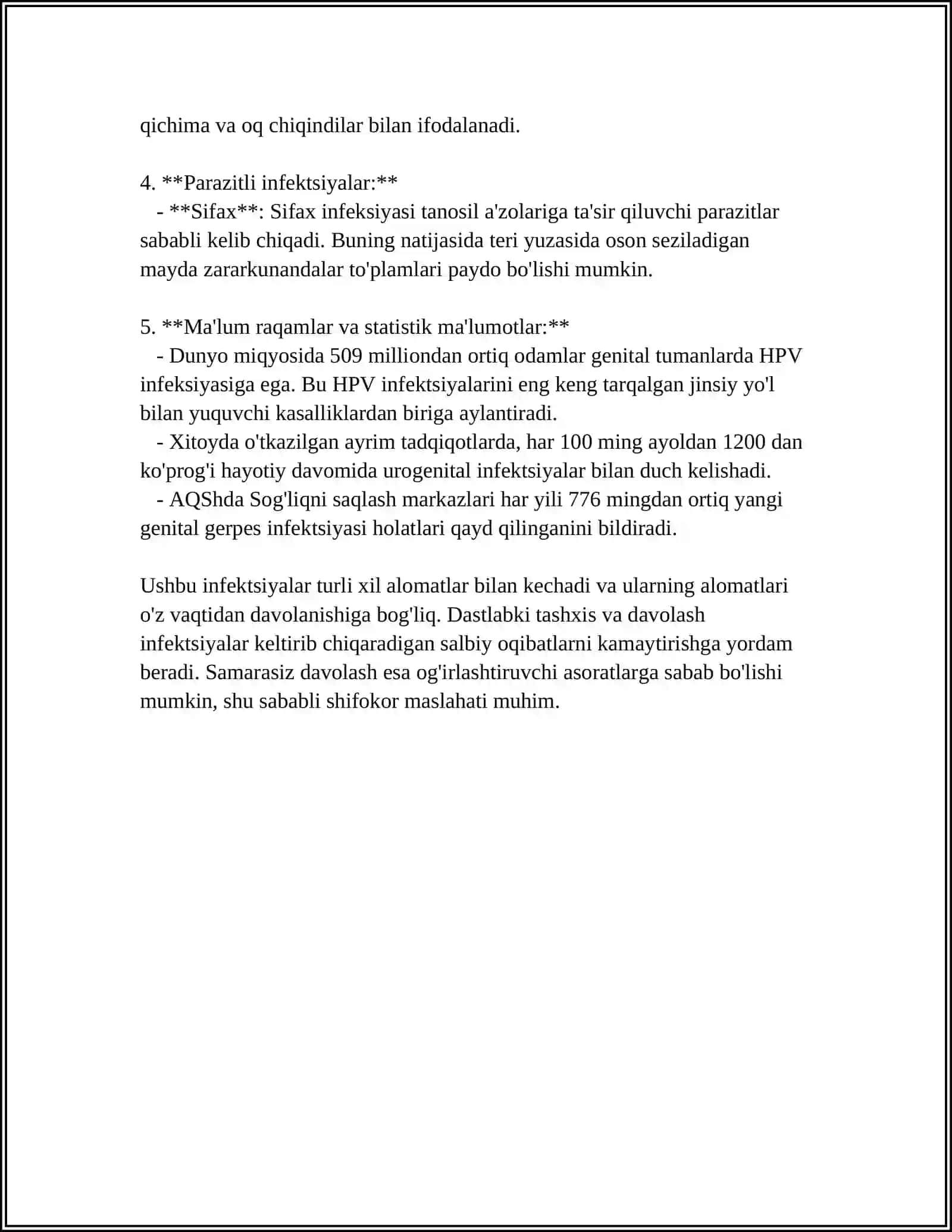 TERI VA TANOSIL AʼZOLARIDAGI KASALLIKLARNI LABARATOR DIAGNOSTIKASI 4