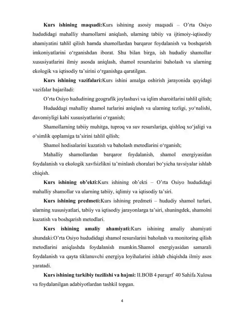 O’RTA OSIYO HUDUDIDAGI MAHALLIY SHAMOLLAR 4