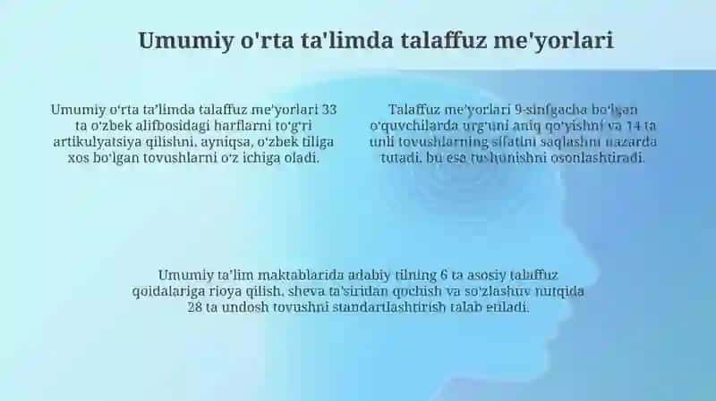 Talaffuz me'yorlarining tavsifi 4