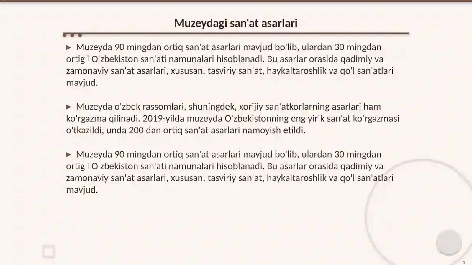 I.V. Sovetskiy nomidagi nukus davlat sanat muzeyiga sayohat (online) 4