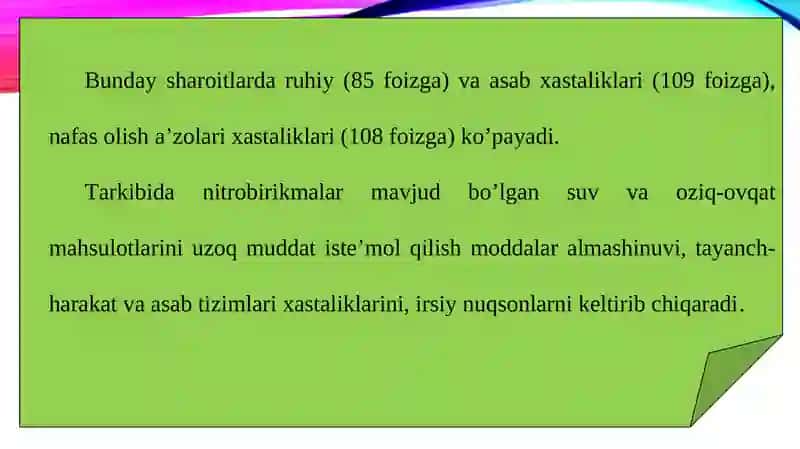 O’zbekistondagi ekalogik muammolar va ularni hal qilish usullari 4