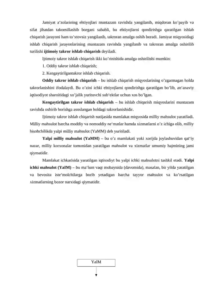 Yalpi milliy mahsulot va uning harakat shakllari 4