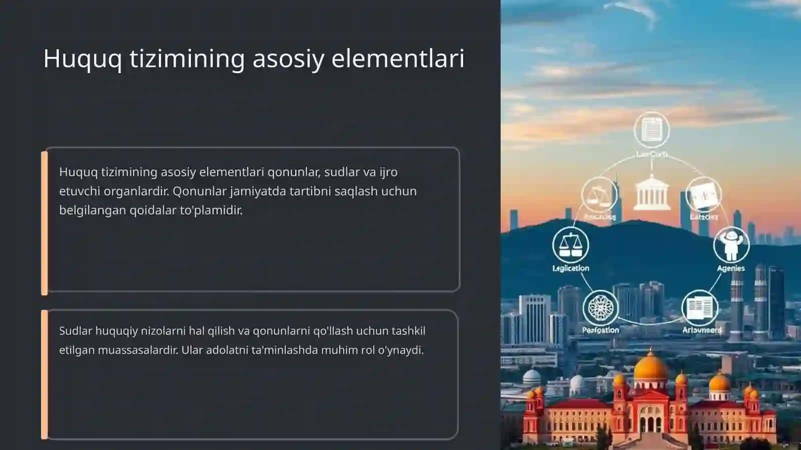 Huquq tizimi va huquqiy tizim 4