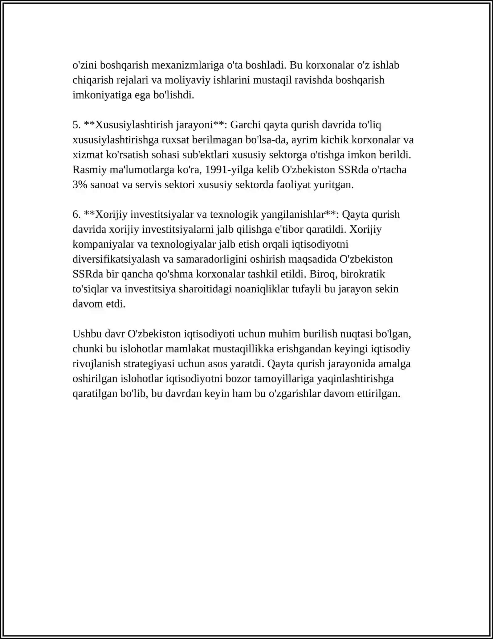 QAYTA QURISH “ YILLARIDA OZBEKISTONDAGI IJTIMOIY-SIYOSIY VAZIYAT 4