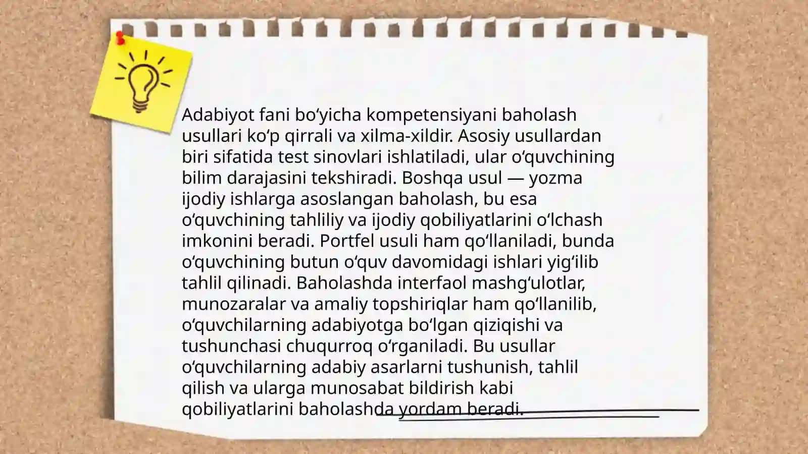 Ona tili va adabiyot faniga oid kompetensiyani baholash bo'yicha milliy va xorijiy tajribalar 4