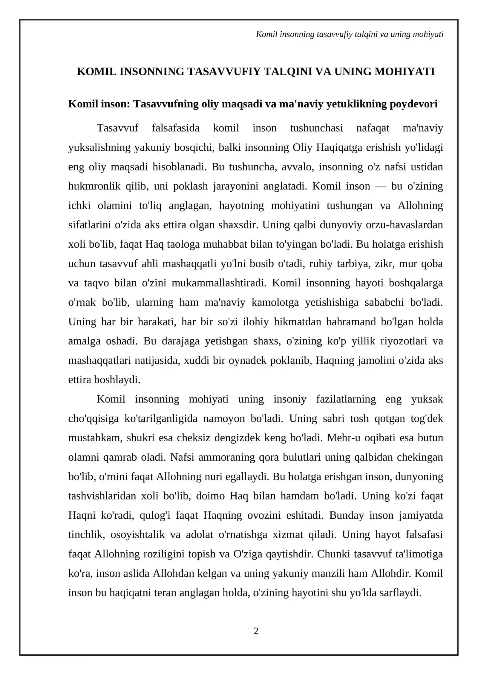 Tasavvufda komil inson qarashlari va tariqatlari 4