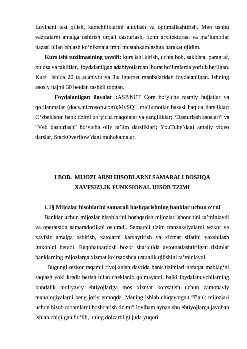 Dasturlash texnologiyalari Kurs ishi 4
