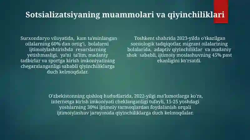 Ijtimoiylashuv Omillari 4