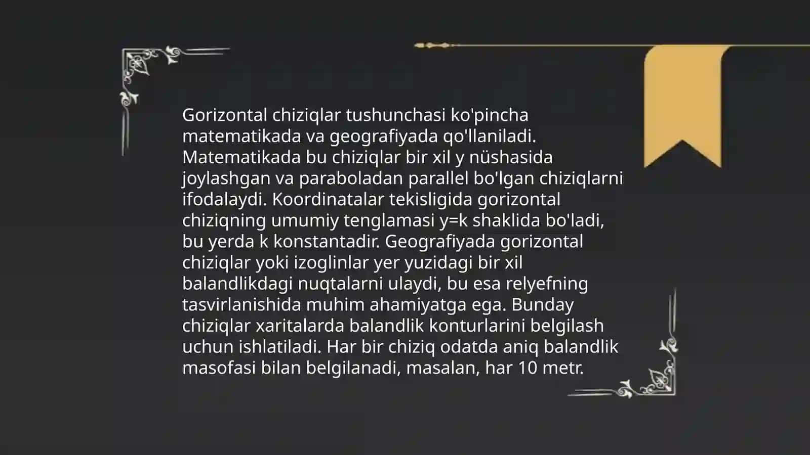 O‘lchangan qiya chiziqning gorizontal quyilishini aniqlash 4