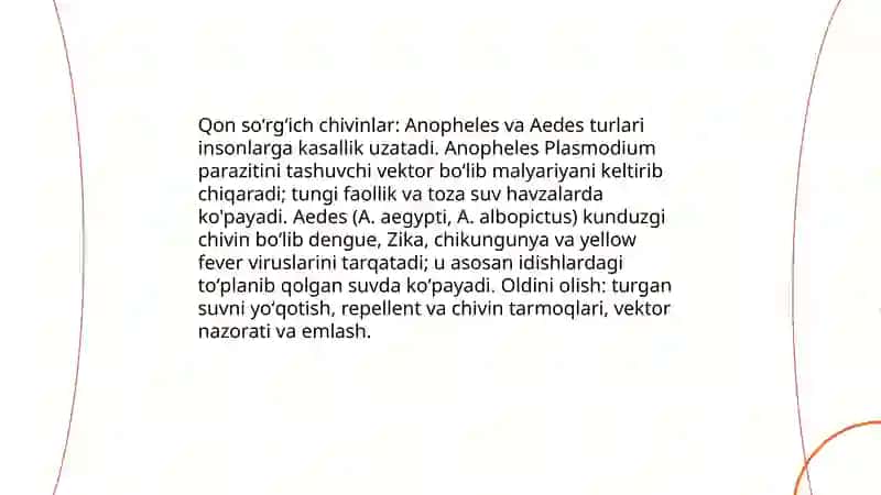 Soʻrgʻichlilar va odam parazitlari 4