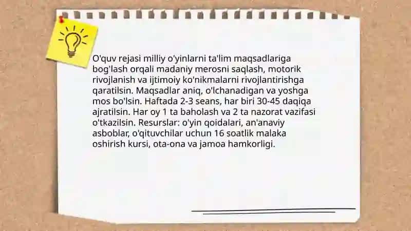 O'rta yoshdagi bolalarga beriladigan milliy va harakatli oyinarni o'rgatish 4
