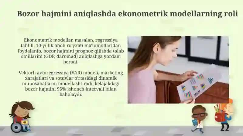 Bozorhajminianiqlashda ekonometrik modellardan foydalanish 4