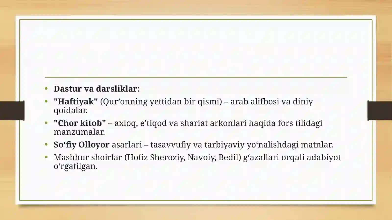 Turkiston o‘lkasida va sovet tuzimi davrida maktab va ta’lim tizimi 4