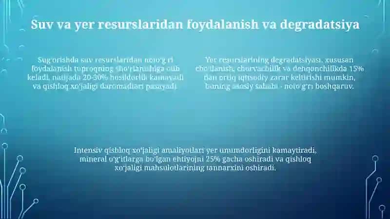 Tabiiy geografik jarayonlarning iqtisodiyotga ta'siri 4